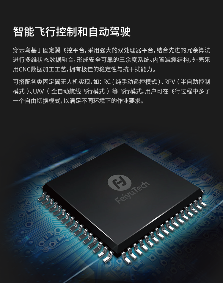 飞宇穿云鸟FY-VT03工业级航测无人机 垂直起降飞控地面站定制方案