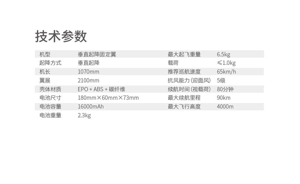 飞宇FY-VT01 可倾转式垂直起降航测无人机