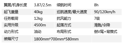 “青龙”JH-40固定翼无人机系统