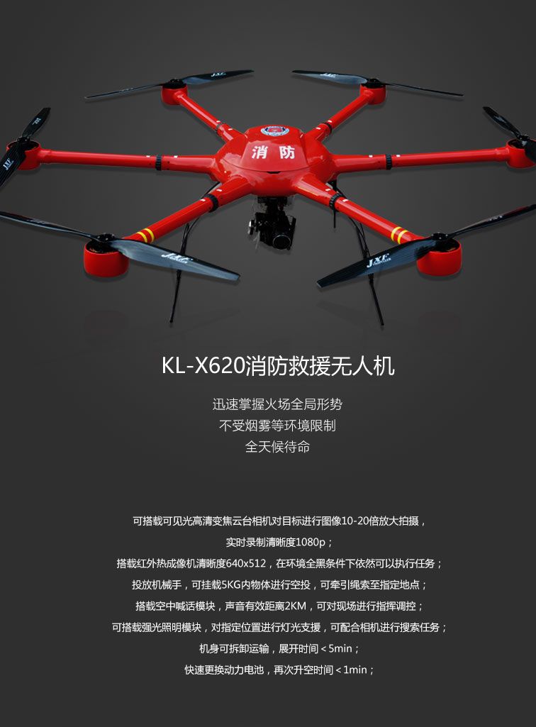 凯兰航空KL-X620型消防救援无人机