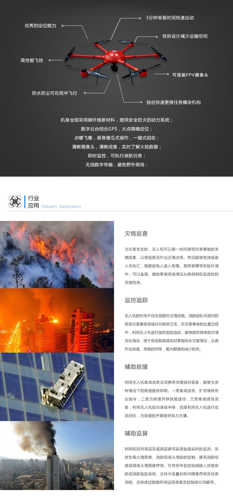 凯兰航空KL-X620型消防救援无人机