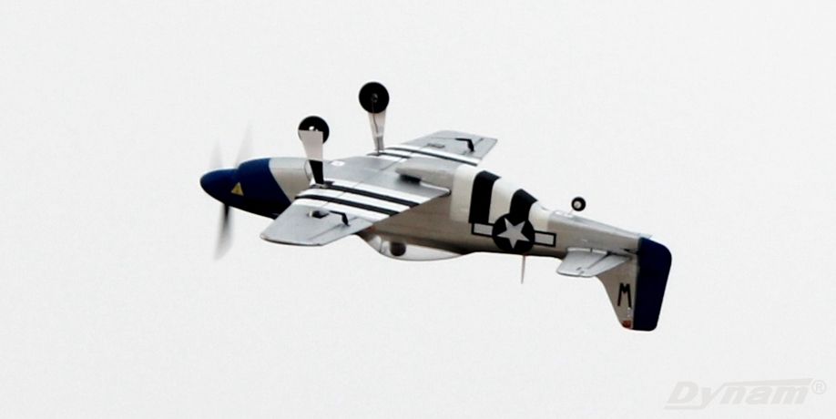 Dynam mini P-51D迪乐美 0.76米泡沫飞机