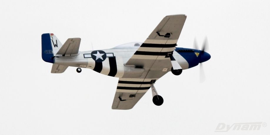 Dynam mini P-51D迪乐美 0.76米泡沫飞机