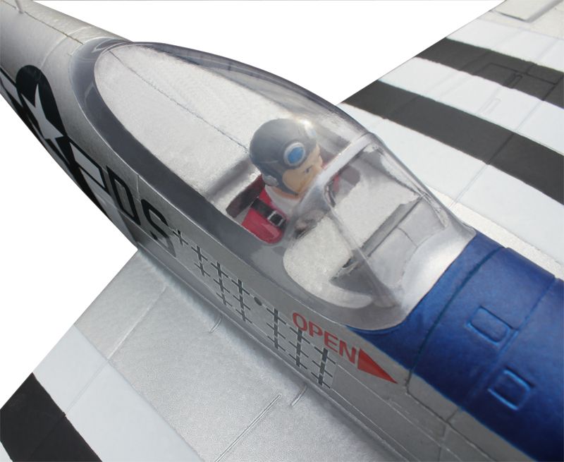 Dynam mini P-51D迪乐美 0.76米泡沫飞机