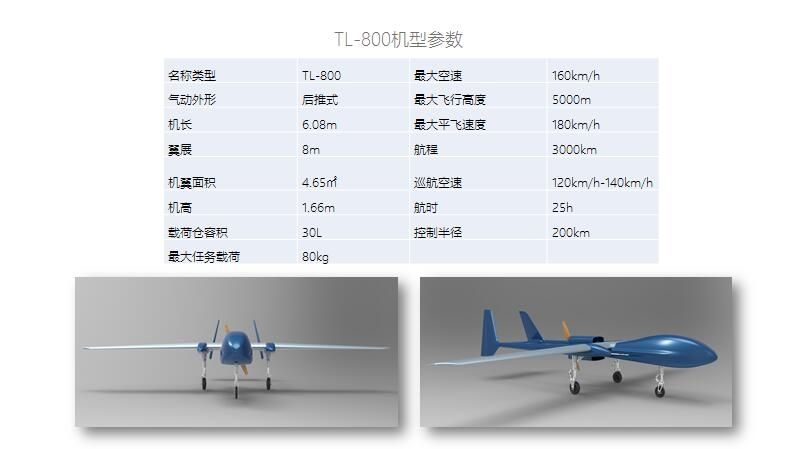 安徽天路航空TL-800型固定翼无人机