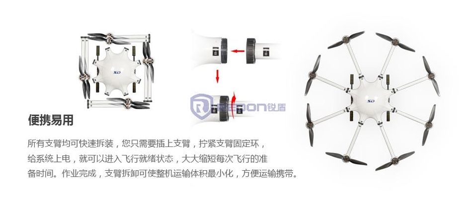 锐盾 八旋翼警用无人机