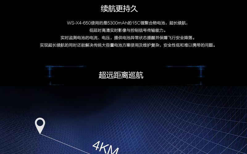 世寰无人机WS-X4-650