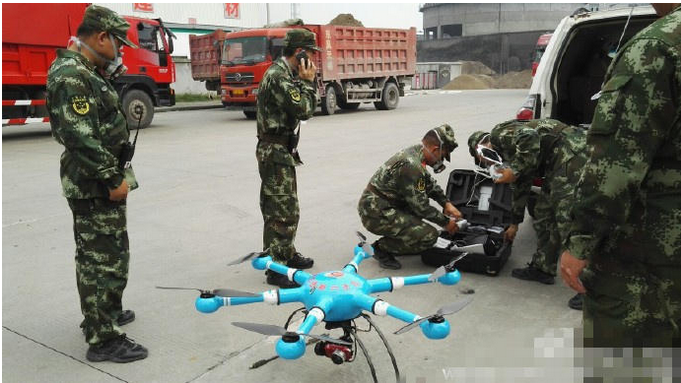长航时多旋翼化工厂爆炸消防无人机